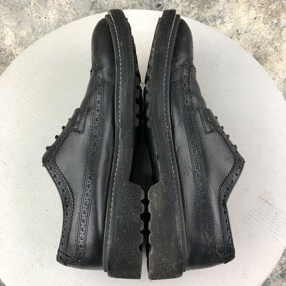 To Boot New York Men\'s Size 9 Adam Derrick Black Leather Wingtip Oxfords ITALY main image 10